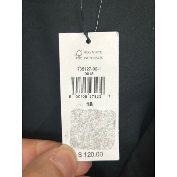 Banana Republic Women’s Plus 18 Black Spaghetti Strap Cutout Maxi Dress New - Picture 5 of 8